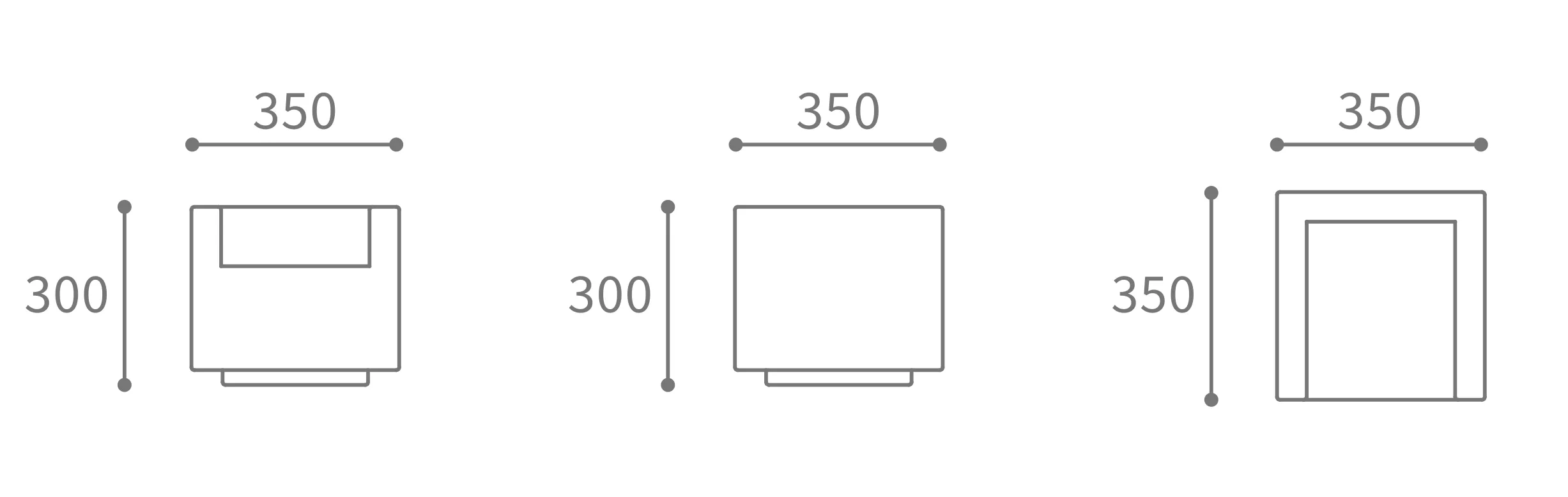 Coco chairサイズイメージ